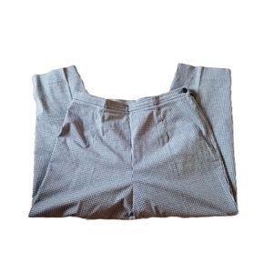 BRIGGS New York Black & White Checkered Crop Length Capri Pant